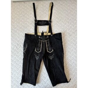Gaudi Leathers Lederhosen Mens 60 Embroidered German Oktoberfest Pants Tradition